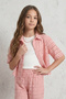 Girl's Bodysuit and Brode Shirt 2-Piece Set