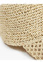 Straw Hat with Tie Back and Bow Detail - 4