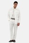 Italian Style Slim Fit Linen White Safari Jacket 5253-17 - 2