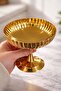 2-Piece Gold Steel Footed Dessert & Ice Cream Serving Bowl Royal Premium - 3