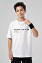 Boy's Half over Size Printed Short Sleeve Cotton T-Shirt