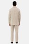 Italian Style Slim Fit Linen Beige Safari Jacket 5253-16 - 3