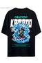 Pandorica's Demon Slayer Design Back Printed Text Unisex Cotton T-Shirt