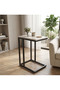 طاولة خدمة على شكل حرف C مقاس 40x30x66 متعددة الاستخدام - 3