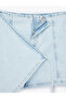 Cotton Mini Denim Skirt with Lace Detail - 7
