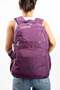 Unisex Purple School Bag, Large Size 16 Inches, Waterproof Crinkle Fabric Backpack, 47X30X15Cm - 2