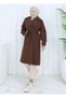 Double Buttoned Trench Coat with Belt Detail - 6