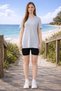 Crew Neck T-Shirt with Side Slits
