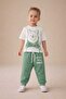 Boy's Printed Tracksuit Set Comfortable Fit Casual Set