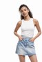 Women's High Waist Denim Mini Skirt – Casual Stylish Comfortable Jean Skirt