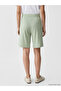 Green Elastic Waist Soft Touch Women's Shorts - 6