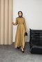 Quenn Model Coupra Model Fabric Belt Detailed Dress - 4