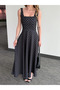 Black Polka Dot Queen Dress with Bow at the Waist - 5107 - 2