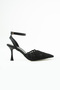 Harper Lace Ankle Strap Thin Heel Stiletto Evening Dress Shoes - 3