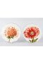 Art of Botanica Red 2-Piece Dessert Plate 21cm