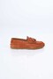 Laceless Tasseled Rubber Sole Genuine Leather Loafer 174-302 Men's Shoes - 5