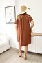 Large Size Ayrobin Fabric Shirt Dress - 7