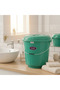 Plastic Bucket with Lid – 22 L – Green – Durable Large Bucket for Water Storage - 2