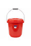 Plastic Bucket with Lid – 20 L – Red – Strong Utility Bucket for Cleaning, Storage