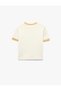 Dog Embroidery Detailed Short Sleeve Crew Neck Cotton T-Shirt - 5