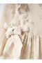 Vintage Baby Dress with Shoulder Flounces and Side Ties - 4