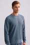 Egyptian Men's Cotton Long Sleeve Pajama Set Indigo - 5