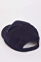 N6472Aznv112 Navy Blue Women's Cotton Cap Hat - 5