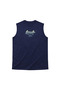 Men's Large Size Navy Blue Zero Sleeve Fresh T-Shirt 3Xl-4Xl-5Xl-6Xl - 4