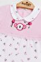 Baby girl koala embroidered 2-piece set 0-3-6-9 months summer thin ribbed 100% cotton top and bottom set - 3
