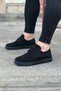 Zrj016 horizon men's daily lace-up knitwear classic shoe - black