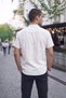Men's Muslin Fabric Oversized Summer Shirt with Stand Collar Breathable Relaxed Fit Casual Shirt - 4