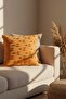 Orange Polka Dot Punch Decorative Throw Pillow Cover - 6