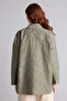 H0592Axkh440 Khaki Regular Fit Floral Long Sleeve Tunic - 5