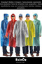 # Raincoat Disposable Practical Rain Coat with Hood Snap Fastener Emergency Raincoat for Camping, Concerts and Festivals - 5