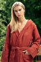 Joone 100% Cotton Hooded Unisex Waffle Pique Bathrobe Women's and Men's Bathrobe - 2
