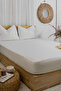 100% Cotton 2 Layer Muslin Elastic Sheet Set Natural Woven /Single - Double - King Size - 2