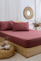 100% Cotton 2 Layer Muslin Elastic Sheet Set Natural Woven /Single - Double - King Size - 2