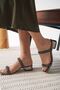 Shanghai Premium Platinum Women's Thick Heeled Stone Slippers