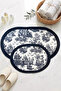 Decorative Digital Printed Set of 2 Bath Mat Non-Slip Base Toilet Set - 2
