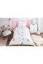 Princess Rib Single Elastic Sheet Duvet Cover Set - 4