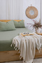 100% Cotton 2 Layer Muslin Elastic Sheet Set Natural Woven /Single - Double - King Size - 3