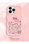 iPhone 13 Pro Max Compatible Shockproof Simple Pink Silicone Phone Case Hello Kitty Pattern - 2