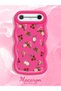 Tecno Spark Slim Compatible Shockproof Simple Red Silicone Phone Case Flower Pattern - 2