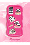Simple Red Silicone Phone Case Panda Pattern Shockproof Compatible with Redmi Note 11 Pro 4g