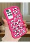 Redmi 10 2022 Compatible Shockproof Simple Red Silicone Phone Case Panda Pattern