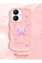 Poco M6 Compatible Shockproof Simple Pink Silicone Phone Case Butterfly Pattern - 2