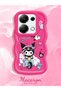 Redmi Note 13 Pro 4g Compatible Shockproof Simple Red Silicone Phone Case Kuromi Pattern - 2
