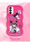 Samsung Galaxy M23 Compatible Shockproof Simple Red Silicone Phone Case Kuromi Pattern - 2