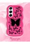 Tecno Camon 40 Compatible Shockproof Simple Red Silicone Phone Case Butterfly Pattern - 2