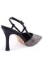 Dza07-7259151 Black Stiletto Heel U Women's Shoes - 5